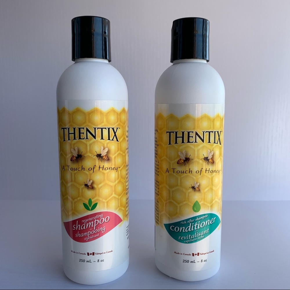 Thentix™ A Touch of Honey™ shampoo and conditioner “MADE IN CANADA”